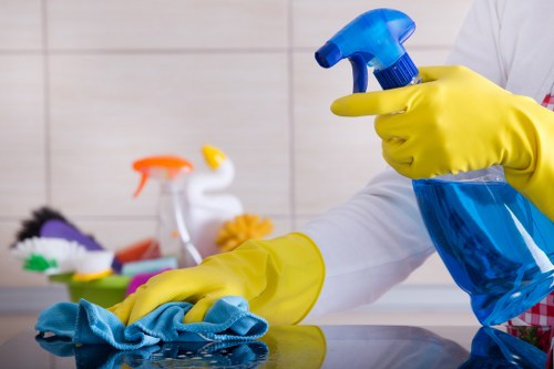 Team reviewing a cleaning service concern