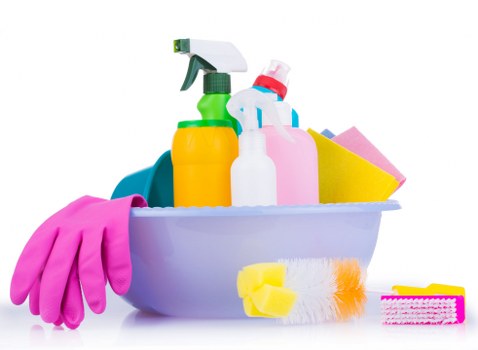 Deep cleaning tools ready for a property refresh in Islington