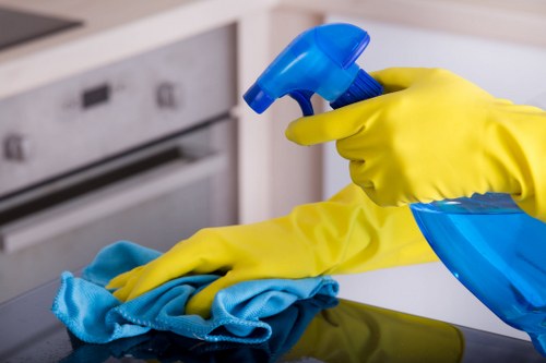 Eco-friendly cleaning products used by cleaners in Islington