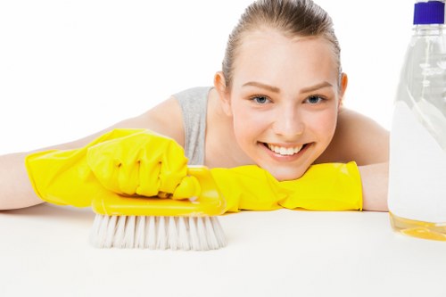Professional cleaning of a modern Islington apartment before checkout